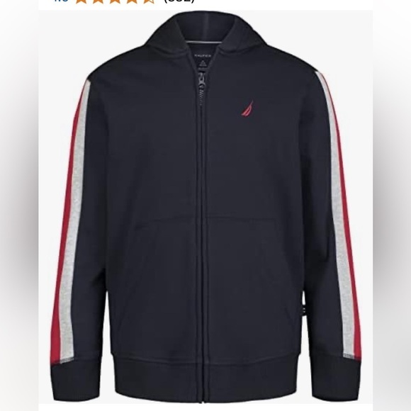 🎁 Nautica Fleece Zip Front Hoodie: Nautica
Polar Fleece Zip-Up boys sweater - Picture 3 of 8